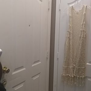 FINAL MARKDOWN Sunset & sixth fringed vest xl